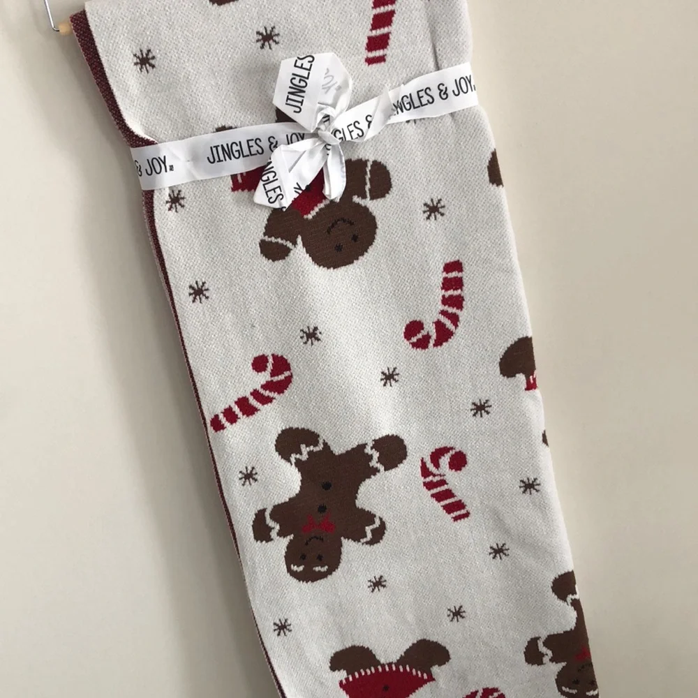 Jingles & Joy GINGERBREAD & CANDY CANES Throw Blanket Christmas Holiday